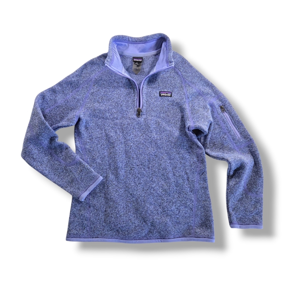 Patagonia Better Sweater 1/4 Zip Pullover Girls Unisex Size 12 NWOT